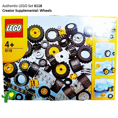 Lego Creator Supplemental Wheels 6118 Authentic Set Over 100 Wheel Holder Wheels And Tire