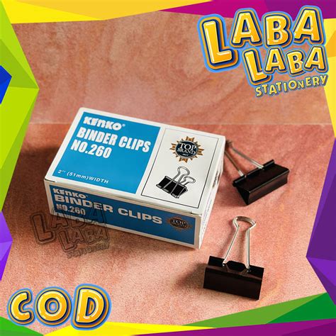 Jual Labalabastationery Binder Clip Kenko No Klip Penjepit Kertas