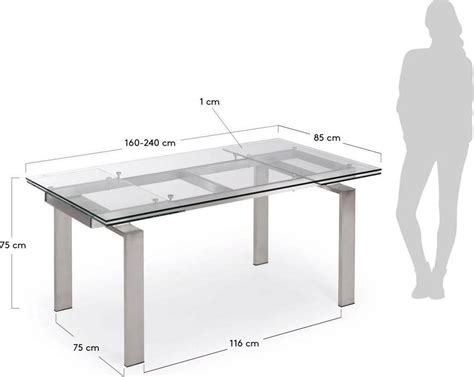 St Rozk Adany Transparentny Szklany Blat Srebrne Metalowe Nogi