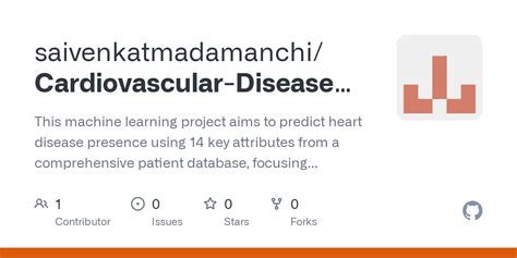 Github Saivenkatmadamanchi Cardiovascular Disease Prediction This