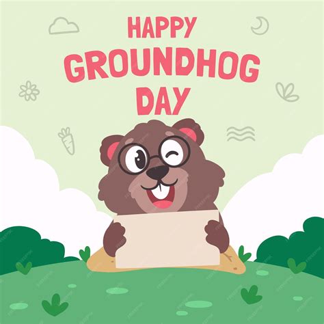 Premium Vector Vector Illustration Groundhog Day For Social Media