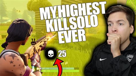 MY NEW SOLO KILL RECORD IN FORTNITE BATTLE ROYALE YouTube