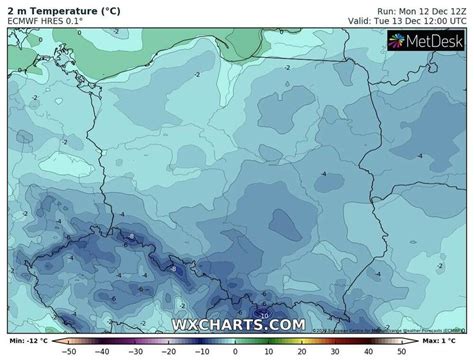 Pogoda Na Grudnia Zanikaj Ca Nie Yca Na P Nocy Mr Z Niemal