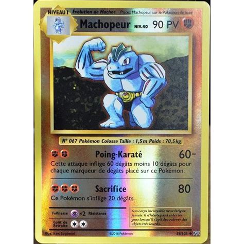 Carte Pok Mon Machopeur Niv Pv Reverse Xy Evolutions