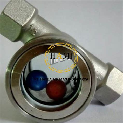 Float Ball Sight Glass Conection Bw Thread Flange Pt Hasea Air Mas Indokarya