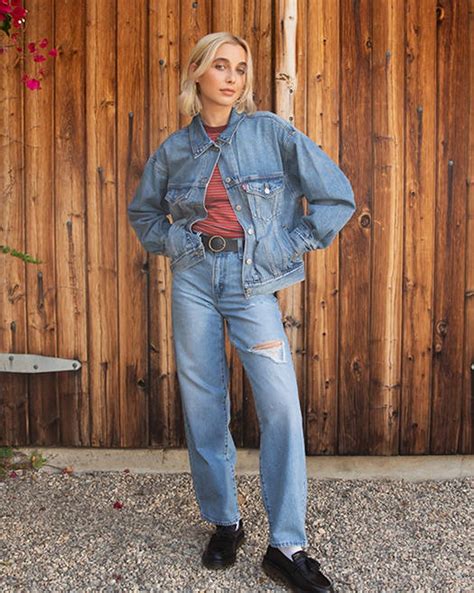 Emma Chamberlain Styles Baggy Dad Jeans Off The Cuff