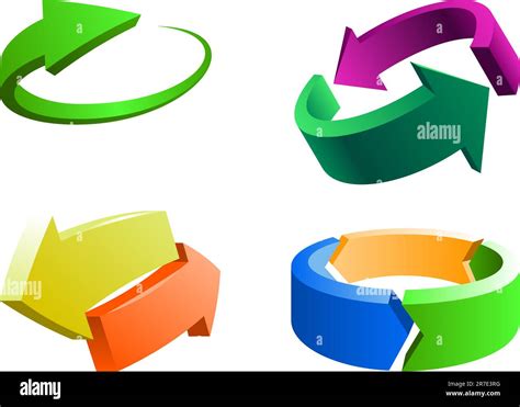 Colorful Arrows Stock Vector Images Alamy