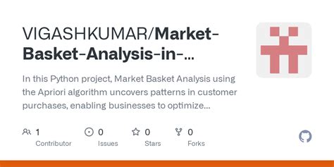 Github Vigashkumar Market Basket Analysis In Python Using Apriori