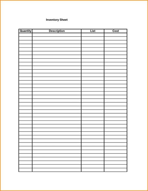 Inventory Spreadsheet Templates Excelxo Com - Riset