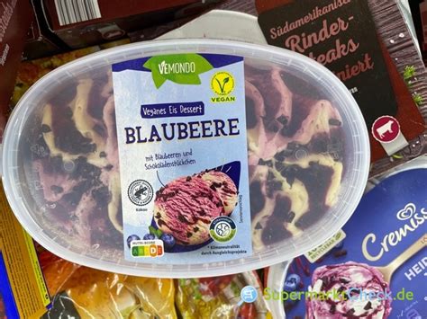 Vemondo Veganes Eis Dessert Blaubeere Preis Angebote Kalorien