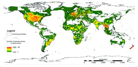 The Ranges Where Any Species On The Iucn Red List Of Threatened