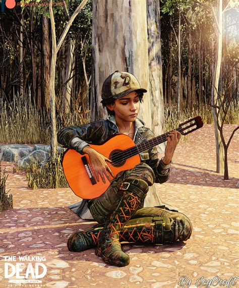 The Walking Dead Game Clementine With Guitar By Icycroft On Deviantart