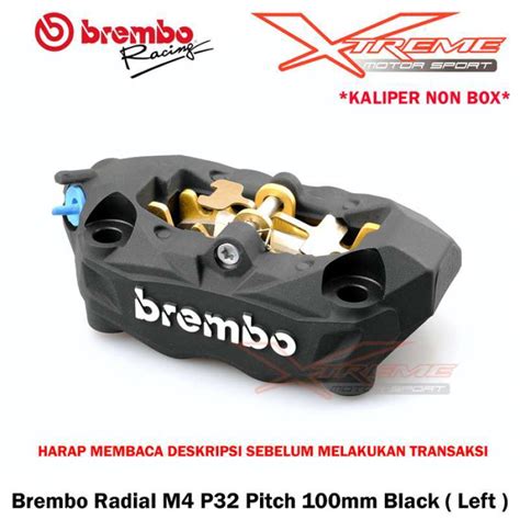 Promo Kaliper Brembo M P Mmuniversal With Kampas Rem Kiri Black