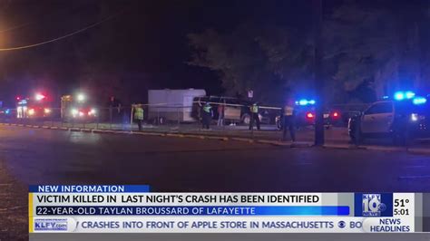 Victim Identified In Sunday Night Lafayette Crash