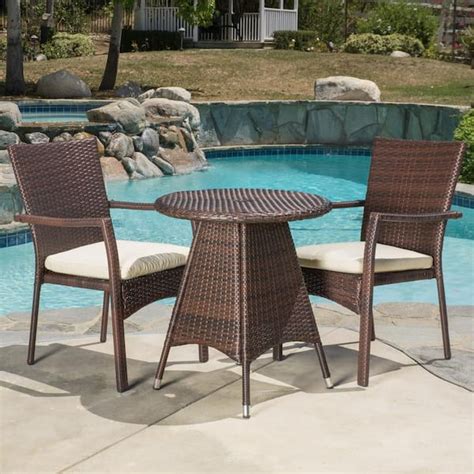 Reviews For Noble House Georgina Multi Brown 3 Piece Faux Rattan