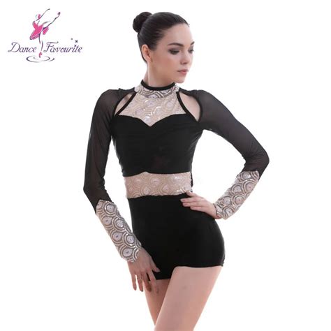 18705 Dance Favourite Black Spandex With Sequin Bodice Dance Costumes