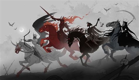 Four horsemen of the apocalypse art print by iren horrors – Artofit