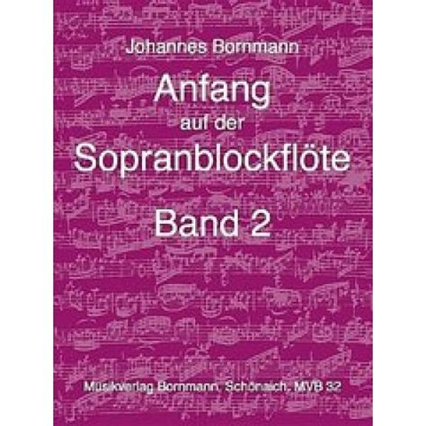 Anfang Auf Der Sopranblockfl Te Band Musikshop Linth