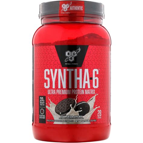 BSN Syntha 6 Ultra Premium Protein Matrix Cookies And Cream 2 91