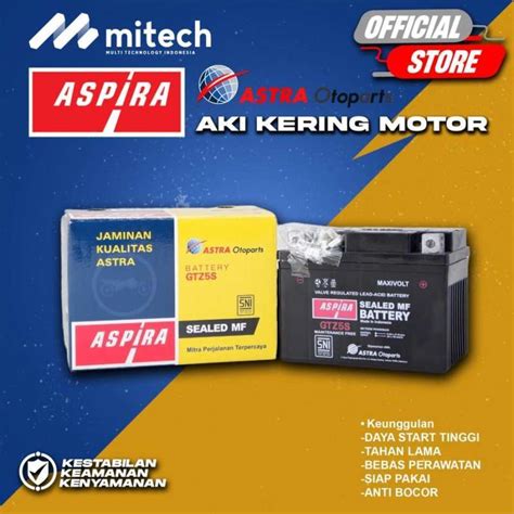 Jual Aki Motor Yamaha Mio Soul Gt Aspira Battery Astra Gtz S V