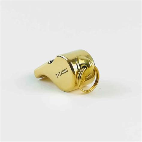 Polished Brass Titanic Whistle Acme Whistles Thunderer Whistle Sgb