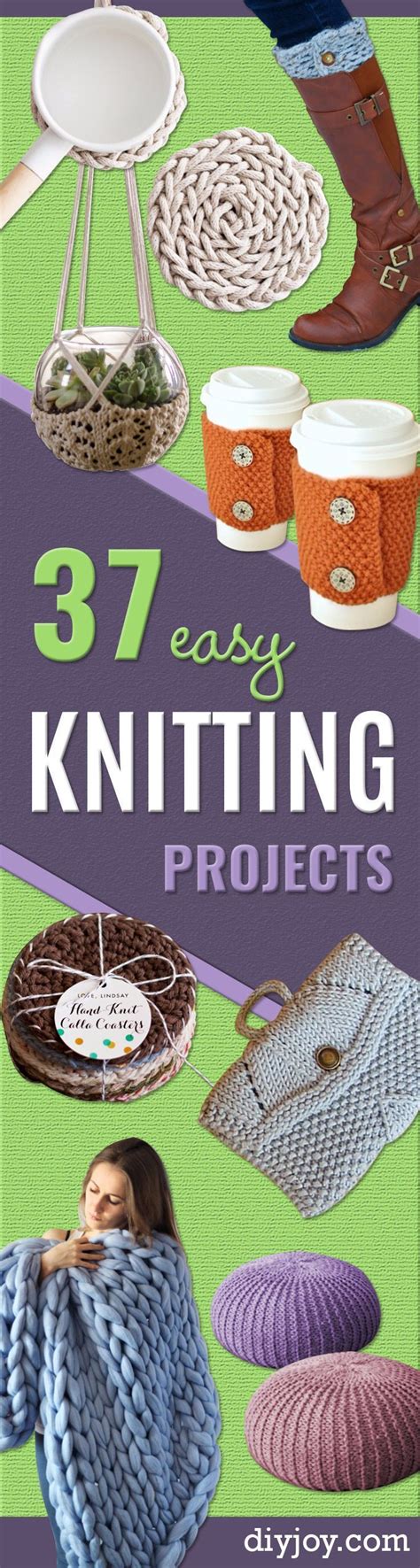 38 Easy Knitting Ideas Easy Knitting Easy Knitting Projects Knitting Projects