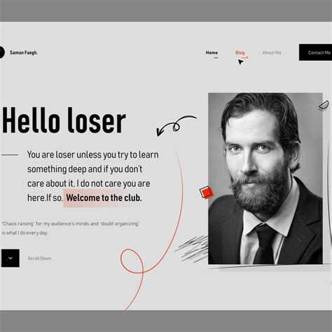 Personal Website Light Version🔥🤘 By Mohammad Reza Farahzad For Oniex™ On Dribbble