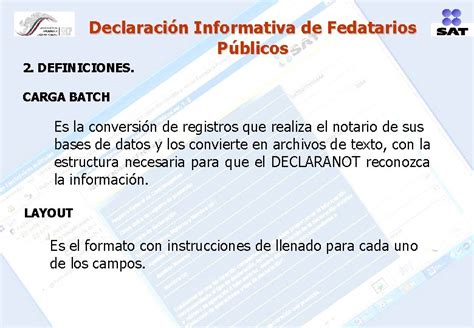 Declaracin Informativa De Fedatarios Pblicos Declaracin Informativa De