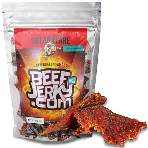 Solar Flare Spicy Red Pepper Beef Jerky 8oz 1 Pack Jerky