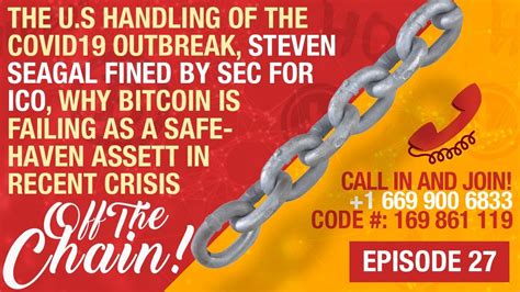 Crypto Live EP 27 US Handling Of New Virus Seagal Fined By SEC For