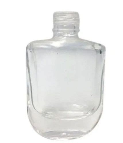 Lightweight Transparent Ml Round Glass Nail Polish Bottle Diameter