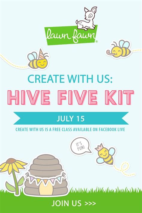 Hive Five Kit Free Cardmaking Class Free Class Card Class Lawn