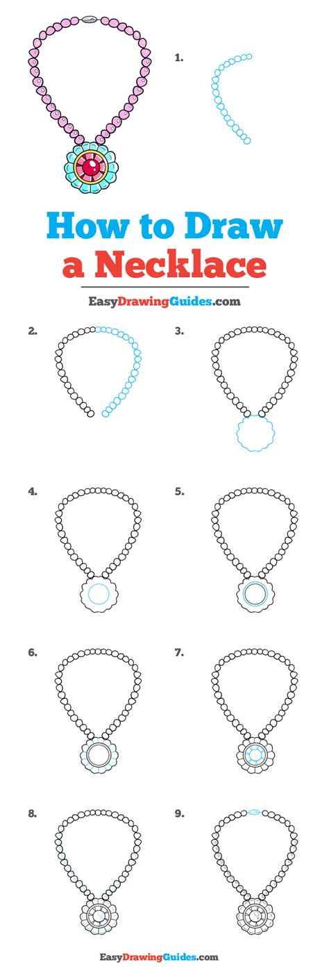 How To Draw A Necklace Drawing Rjuuc Edu Np