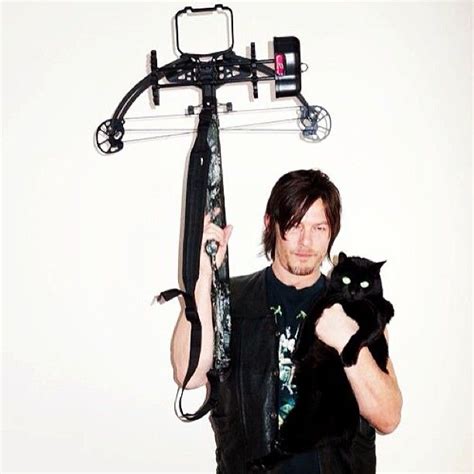 Norman Reedus The Walking Dead Daryl Dixon Norman Reedus Cat