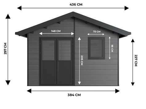 Abri De Jardin Composite ISORA 15m2 Gris 28 Mm Direct Abris