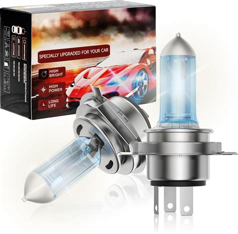 Amazon SHINEHOME H4 Headlight Bulbs 60 55W Super Bright H4 9003