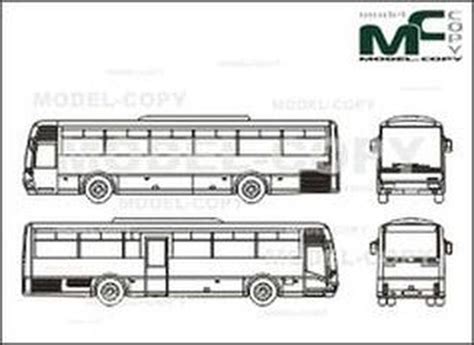 De Simon Intercity Il3 School Bus 2d Drawing Blueprints 25717