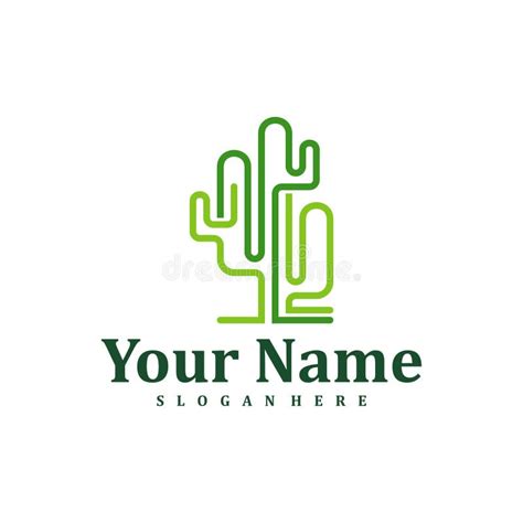 Cactus Logo Design Template Creative Cactus Logo Vector Illustration