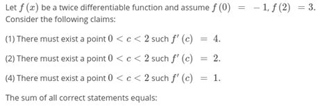 Solved Let F X Be A Twice Differentiable Function