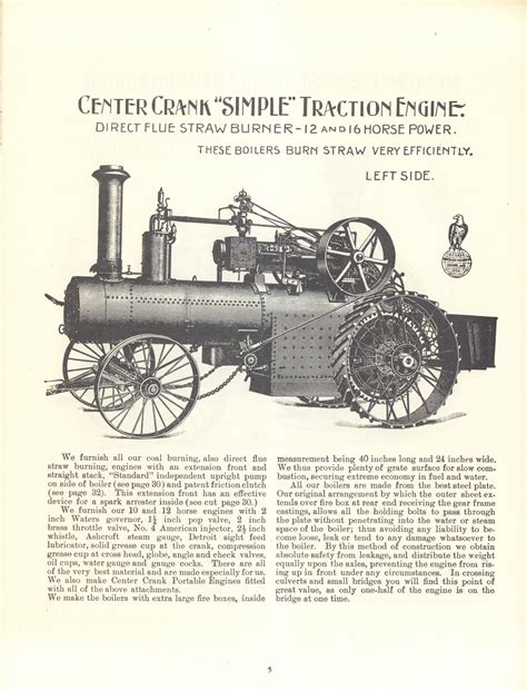 J I Case Co Steam Tractor Catalog Reprint Archives Chuck S