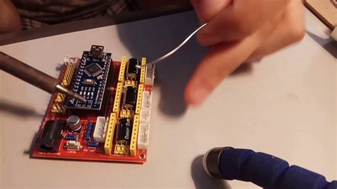 Soldering Arduino Nano Pins On Grbl Board Youtube