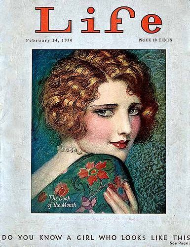 An Old Magazine Cover With A Womans Face