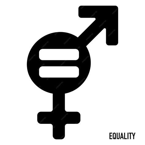 Premium Vector Gender Equality Symbol Equity And Gender