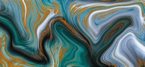 Blue and Green Marble Texture Background