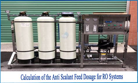 How To Calculate Of The Anti Scalant Feed Dosage For RO Systems