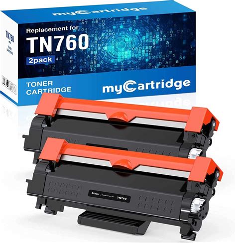 Brother TN760 Toner Cartridge (2 Black)