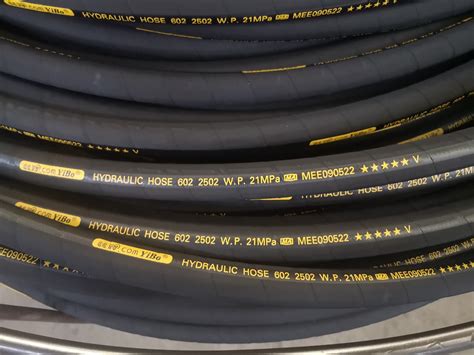 液压胶管上的字条hydraulic hose 602 1001 W P 25 6Mpa是什么意思 河南亿博科技股份有限公司