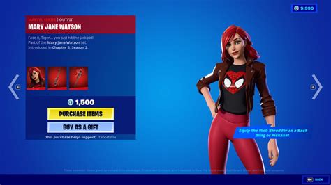 Fortnite Item Shop March 24th 2022 NEW Mary Jane Watson Skin Plus