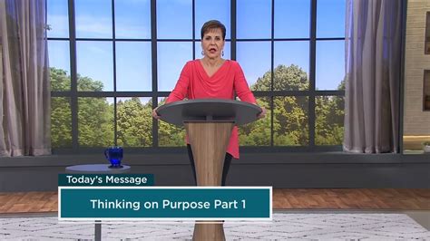 Joyce Meyer Thinking On Purpose Part 1 Online Sermons 2024