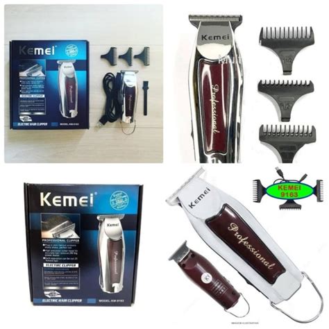 Jual ALAT CUKUR RAMBUT KEMEI KM 9163 HAIR CLIPPER DETAILER TRIMMER KM